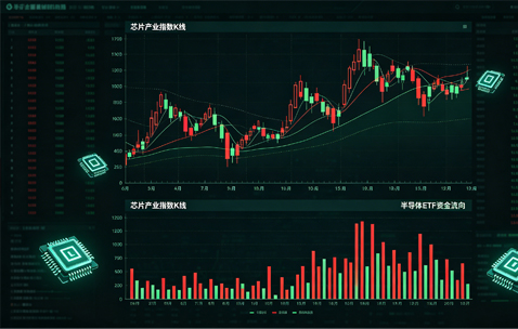 A股芯片板块强势冲高，半导体ETF吸金力度加大，行业资本热度持续攀升