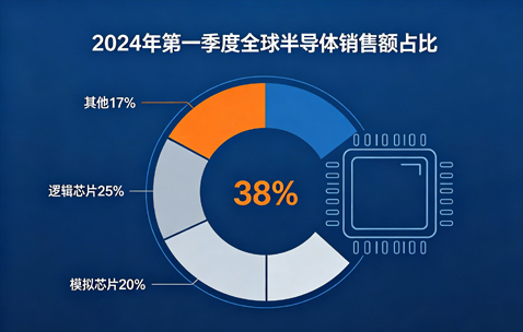 一季度全球半导体销售额环比增25%，存储芯片成最大增长支柱